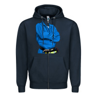 Navy english cocker spaniel mechanic 2 Zipper Hoodie - RanaPortraitStore