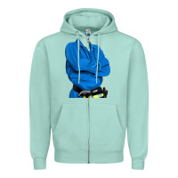 Seafoam english cocker spaniel mechanic 2 Zipper Hoodie - RanaPortraitStore