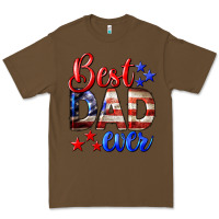 Cacao Best Dad Ever 4th of July Premium Tee - LillyAllenDesigns
