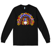 Black american flag gnomes sunflowers rainbow Long Sleeve Tee - Artiststas