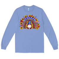 Colony Blue american flag gnomes sunflowers rainbow Long Sleeve Tee - Artiststas
