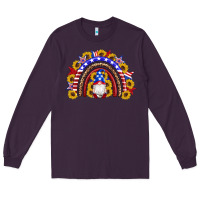 Plum american flag gnomes sunflowers rainbow Long Sleeve Tee - Artiststas