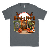 Charcoal Heather basketball dad Classic Tee - FaDigitalArtStudio