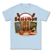 Dusty Blue basketball dad Classic Tee - FaDigitalArtStudio