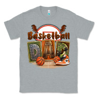 Heather Grey basketball dad Classic Tee - FaDigitalArtStudio