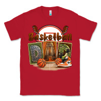 Red basketball dad Classic Tee - FaDigitalArtStudio