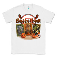 White basketball dad Classic Tee - FaDigitalArtStudio