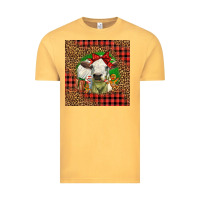 Vintage Mustard cute baby calf christmas Vintage Tee - LillyAllenDesigns