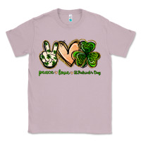 Lilac peace love st.patrick's day Classic Tee - Jasminsmagicworld