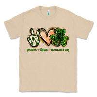 Mushroom peace love st.patrick's day Classic Tee - Jasminsmagicworld