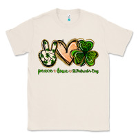 Natural peace love st.patrick's day Classic Tee - Jasminsmagicworld