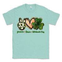 Seafoam peace love st.patrick's day Classic Tee - Jasminsmagicworld