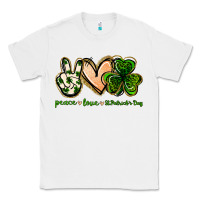 White peace love st.patrick's day Classic Tee - Jasminsmagicworld