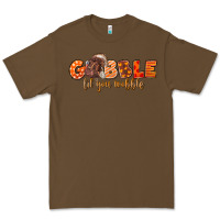 Cacao Fall Gobble Gobble Til You Wobble Premium Tee - LillyAllenDesigns