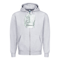 Heather Grey golden retriever chf 2 Zipper Hoodie - RanaPortraitStore