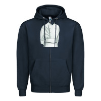 Navy golden retriever chf 2 Zipper Hoodie - RanaPortraitStore