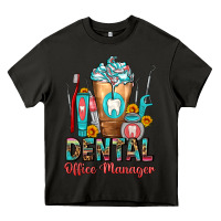 Asphalt dental office manager cold drink frappe Heavy Core Tee - FaDigitalArtStudio
