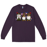 Plum military gnomes star Long Sleeve Tee - Artiststas
