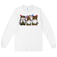 White military gnomes star Long Sleeve Tee - Artiststas