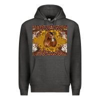 Charcoal Heather horse Premium Hoodie - BarkalooDesign
