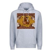 Heather Grey horse Premium Hoodie - BarkalooDesign