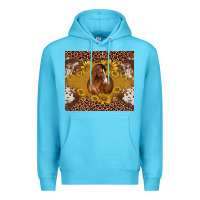 Ocean Blue horse Premium Hoodie - BarkalooDesign