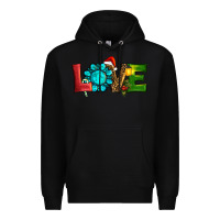 Black christmas gemstone love Premium Hoodie - RanaPortraitStore