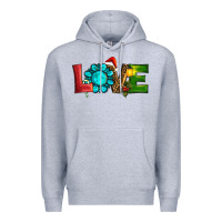 Heather Grey christmas gemstone love Premium Hoodie - RanaPortraitStore