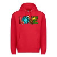Red christmas gemstone love Premium Hoodie - RanaPortraitStore