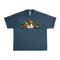 Midnight Navy Halloween Guinea Pig Urban Heavy Tee - LillyAllenDesigns