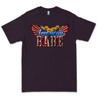 Plum American Babe With Sunflowers Premium Tee - LillyAllenDesigns