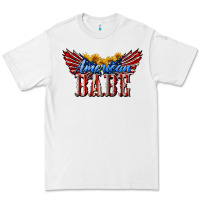 White American Babe With Sunflowers Premium Tee - LillyAllenDesigns