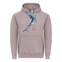 Vintage Zinc humpback whale jumping Vintage Hoodie - BarkalooDesign