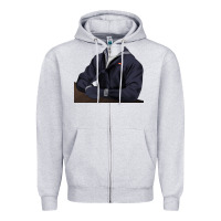 Heather Grey retriever sailor 2 Zipper Hoodie - RanaPortraitStore