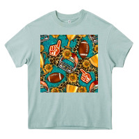 Arona american football winner cup and helmet seamless pattern Heavy Core Tee - BundleAndBundleShop