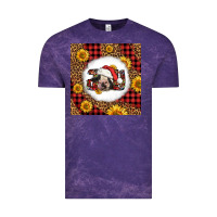 Cloud Purple joy christmas cow Vintage Tee - LillyAllenDesigns