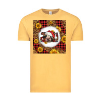 Vintage Mustard joy christmas cow Vintage Tee - LillyAllenDesigns
