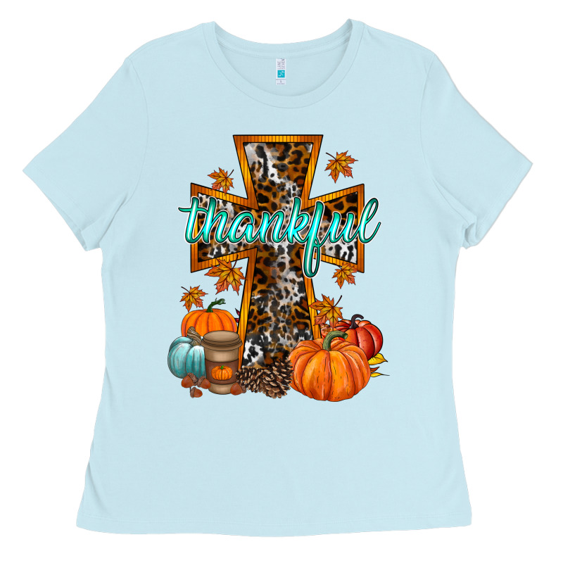 Thankful Cross Ladies Tee by RacoonDesign | Teevron