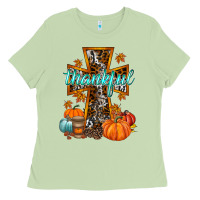 Matcha thankful cross Ladies Tee - RacoonDesign
