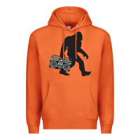 Carrot bigfoot beatbox boom box retro   bigfoot boom box Premium Hoodie - DesigneFamous