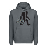 Rock bigfoot beatbox boom box retro   bigfoot boom box Premium Hoodie - DesigneFamous