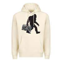 Sandshell bigfoot beatbox boom box retro   bigfoot boom box Premium Hoodie - DesigneFamous