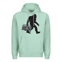 Seafoam bigfoot beatbox boom box retro   bigfoot boom box Premium Hoodie - DesigneFamous