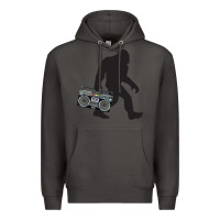 Smoke bigfoot beatbox boom box retro   bigfoot boom box Premium Hoodie - DesigneFamous