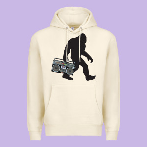Bigfoot Beatbox Boom Box Retro   Bigfoot Boom Box Premium Hoodie Designed By Designefamous