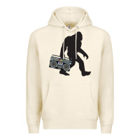 Tofu bigfoot beatbox boom box retro   bigfoot boom box Premium Hoodie - DesigneFamous