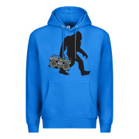 True Royal bigfoot beatbox boom box retro   bigfoot boom box Premium Hoodie - DesigneFamous