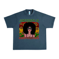 Midnight Navy juneteenth is independence Urban Heavy Tee - SublimationCraftShop