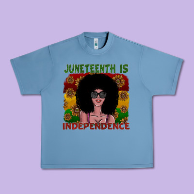 Juneteenth Is Independence Urban Heavy Tee Designed By Sublimationcraftshop