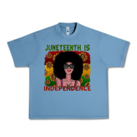 Pebble Blue juneteenth is independence Urban Heavy Tee - SublimationCraftShop